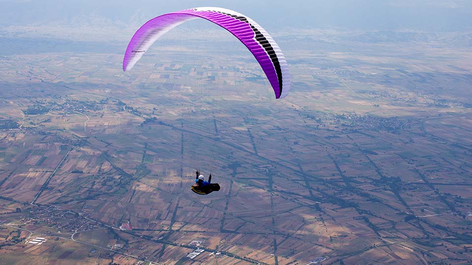Paragliding on Macedonian sky